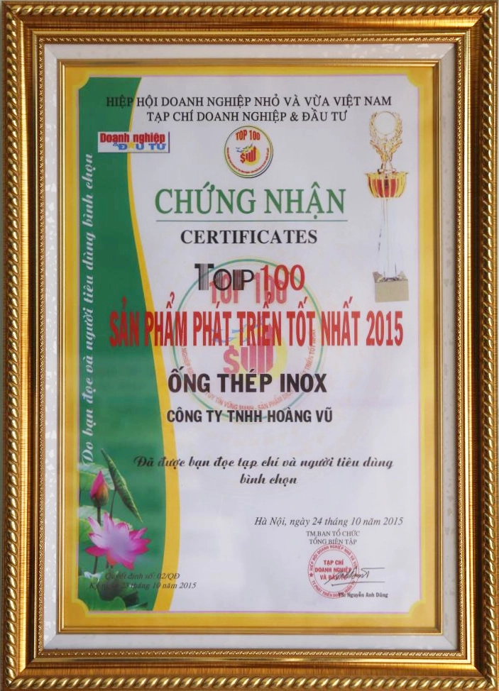 Top 100 sản phẩm phát triển tốt nhất