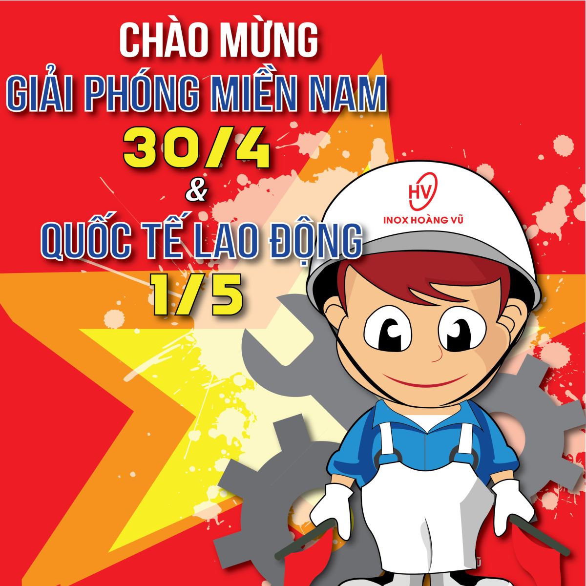 CHÀO MỪNG GIẢI PHÓNG MIỀN NAM 30/4 & QUỐC TẾ LAO ĐỘNG 01/05